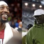 Bam Adebayo (L) and Michael Jordan (R)