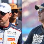 Denny Hamlin (L) and Michael Jordan (R)