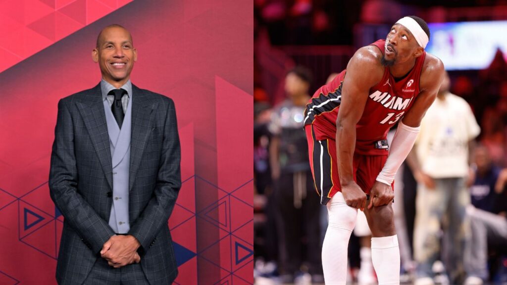 Reggie Miller(L) and Bam Adebayo(R)