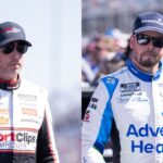 Denny Hamlin (L) and Erik Jones (R)