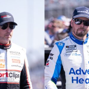 Denny Hamlin (L) and Erik Jones (R)