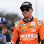 Oct 26, 2025; Martinsville, Virginia, USA; NASCAR Cup Series driver Christopher Bell (20) before the Xfinity 500 at Martinsville Speedway.