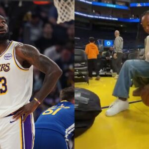 LeBron James(L) and Zhuri James(R)