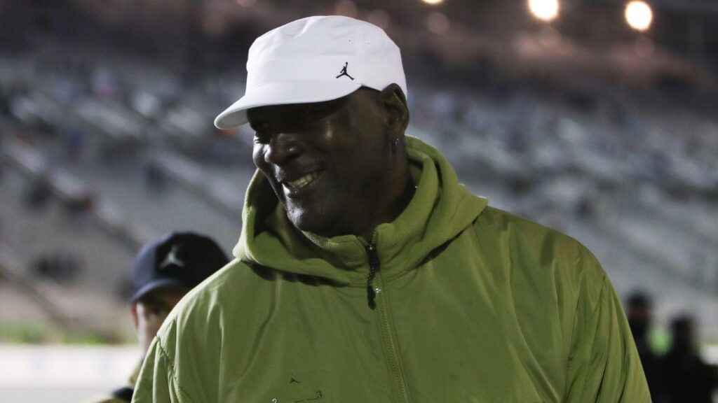 Michael Jordan at EchoPark Speedway