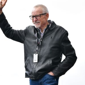 Feb 26, 2023; Fontana, California, USA; Former NASCAR series driver Mark Martin is introduced before the Pala Casino 400 at Auto Club Speedway.