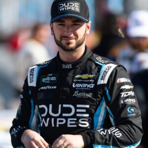 Feb 14, 2026; Daytona Beach, Florida, USA; NASCAR O’Reilly Auto Parts Series driver Anthony Alfredo (96) during qualifying for the United Rentals 300 at Daytona International Speedway.