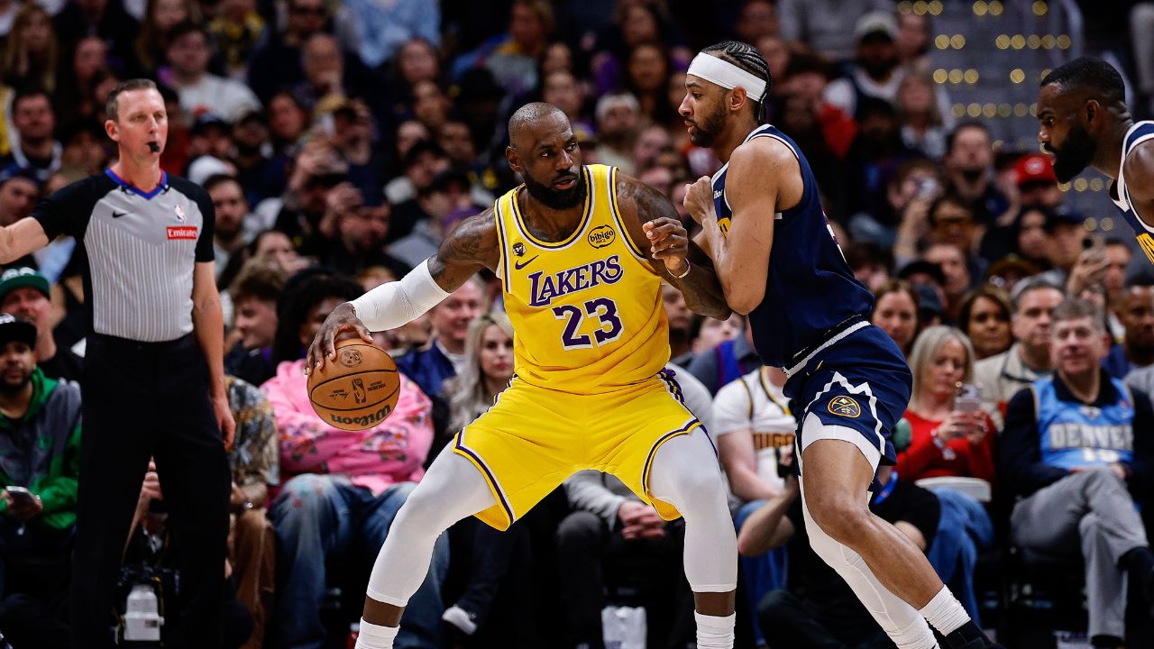 LeBron James and Zeke Nnaji