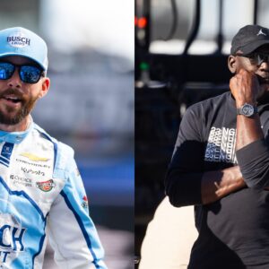 Ross Chastain (L) and Michael Jordan (R)