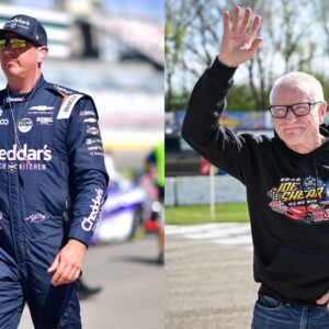 Kyle Busch (L) and Mark Martin (R)