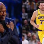 James Worthy (L), Luka Doncic (R)
