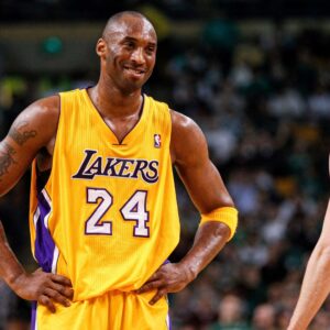 Feb 09, 2012; Boston, MA, USA; Los Angeles Lakers shooting guard Kobe Bryant (24) on the court against the Boston Celtics at the TD Garden