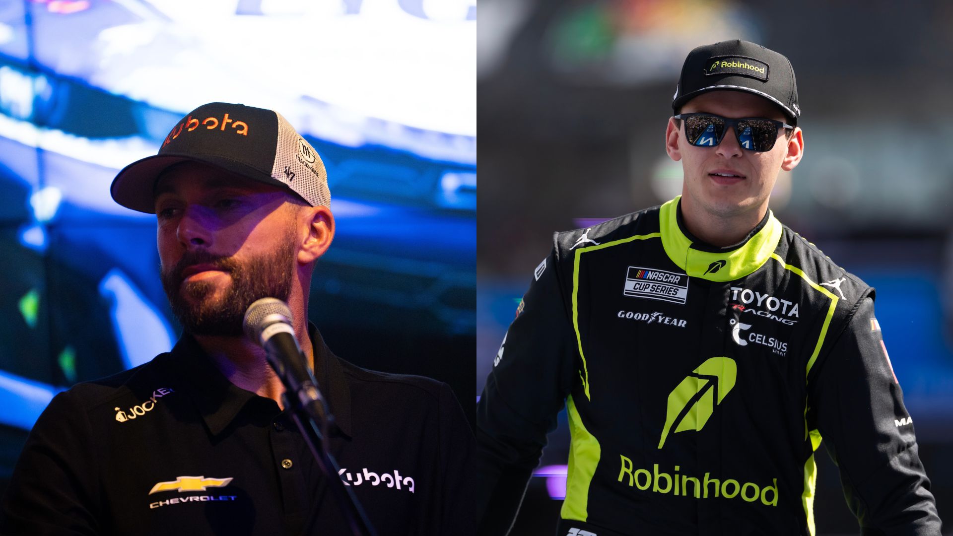 Ross Chastain (L) and Corey Heim (R)