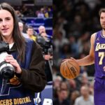 Caitlin Clark(L) and Luka Doncic(R)