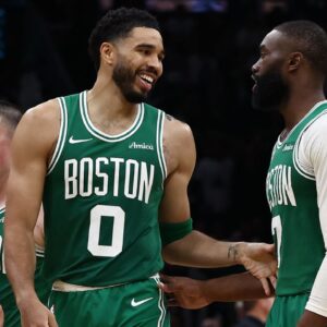 Jayson Tatum and Jaylen Brown