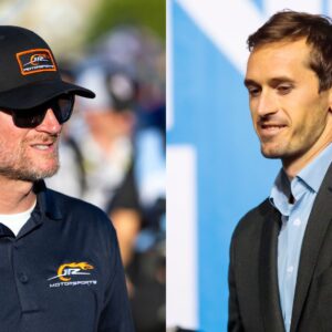 Dale Earnhardt Jr. (L) and Ben Kennedy (R)