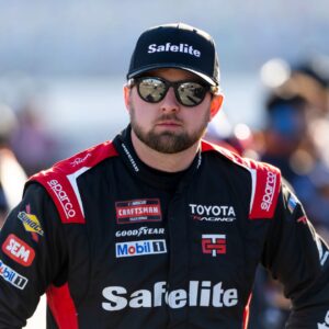 Feb 13, 2026; Daytona Beach, Florida, USA; NASCAR Truck Series driver Kaden Honeycutt (11) during qualifying for the Fresh from Florida 250 at Daytona International Speedway.