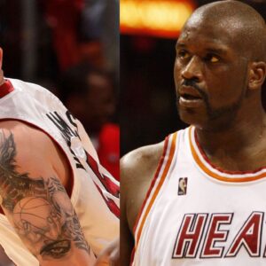 Jason Williams (L), Shaquille O'Neal (R)
