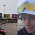 Pennzoil 400 (L) and Connor Zilisch post race (R)