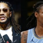 Derrick Rose (L), Ja Morant (R)