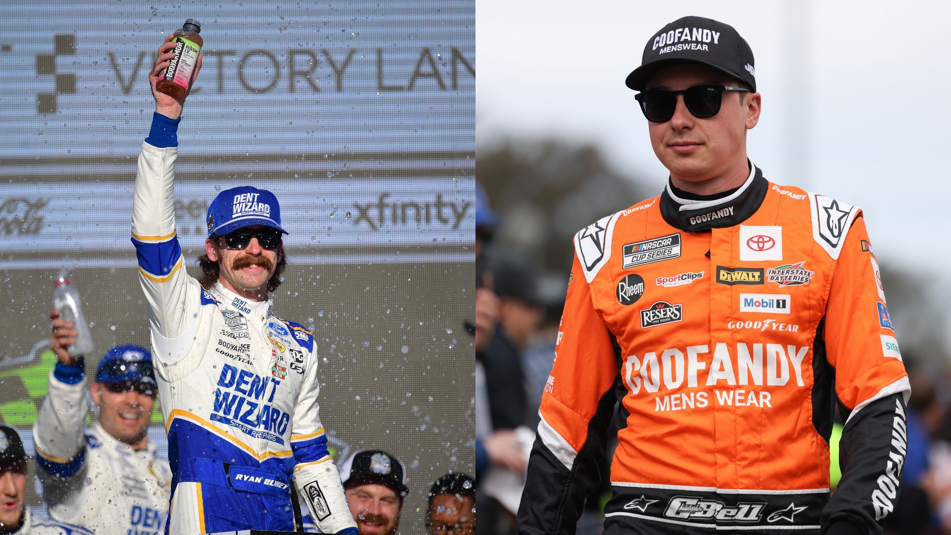 Ryan Blaney (L) and Christopher Bell (R)