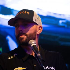 Ross Chastain speaks at Lainey WilsonÕs Bell Bottoms Up Restaurant & Bar in Nashville on March 10, 2026.