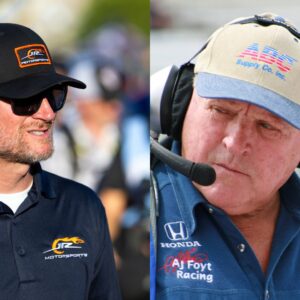 Dale Earnhardt Jr. (L) and AJ Foyt (R)