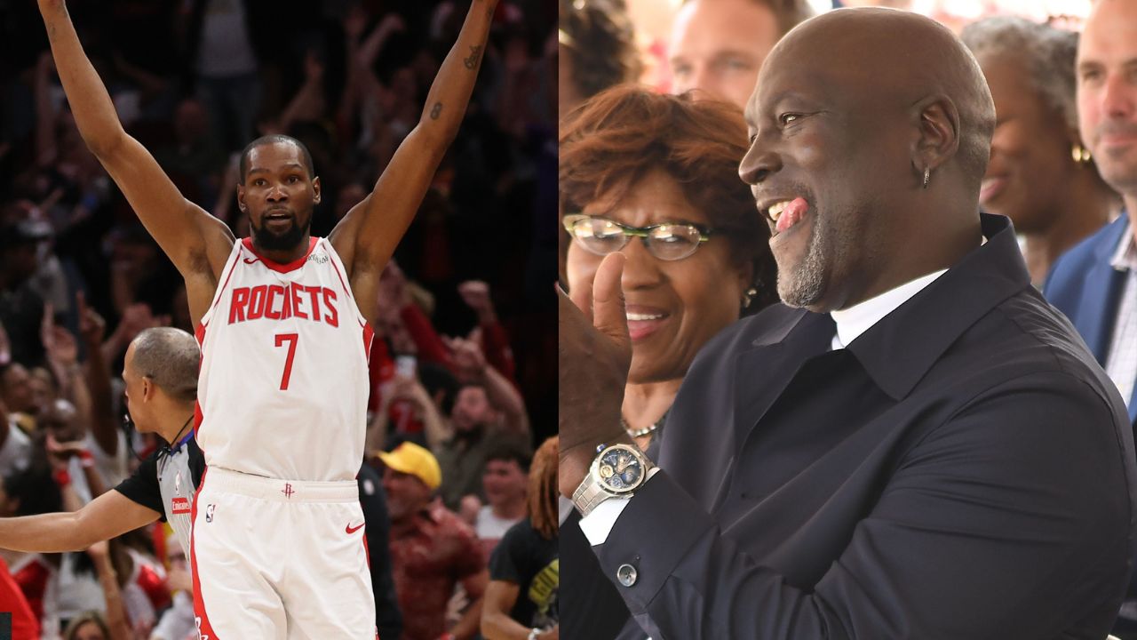 Kevin Durant (L), Michael Jordan (R)