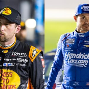Chase Briscoe (L) and Kyle Larson (R)