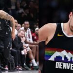 Michael Porter Jr. (L), Nikola Jokic (R)