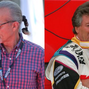 Kyle Petty (L) and Mario Andretti (R)