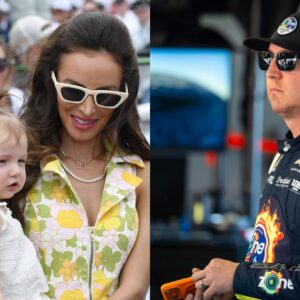 Samantha Busch and Lennix (L) and Kyle Busch (R)