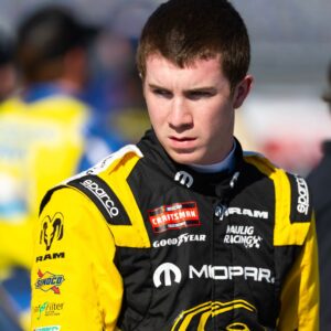 Feb 13, 2026; Daytona Beach, Florida, USA; NASCAR Truck Series driver Daniel Dye (10) during qualifying for the Fresh from Florida 250 at Daytona International Speedway.