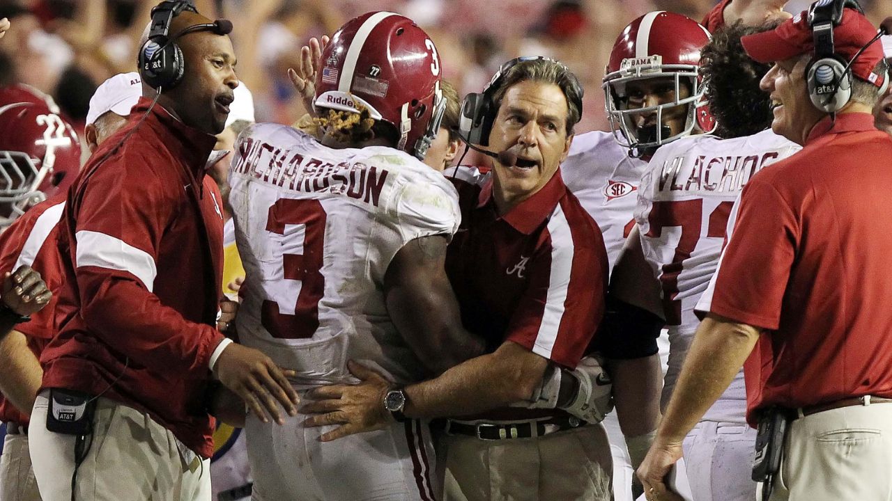 Trent Richardson and Nick Saban