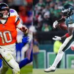 Bo Nix and A.J. Brown