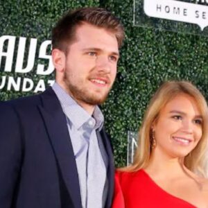 Luka Doncic and Anamaria Goltes