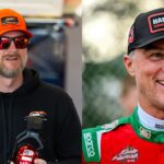 Dale Earnhardt Jr (L) and Kevin Harvick (R)