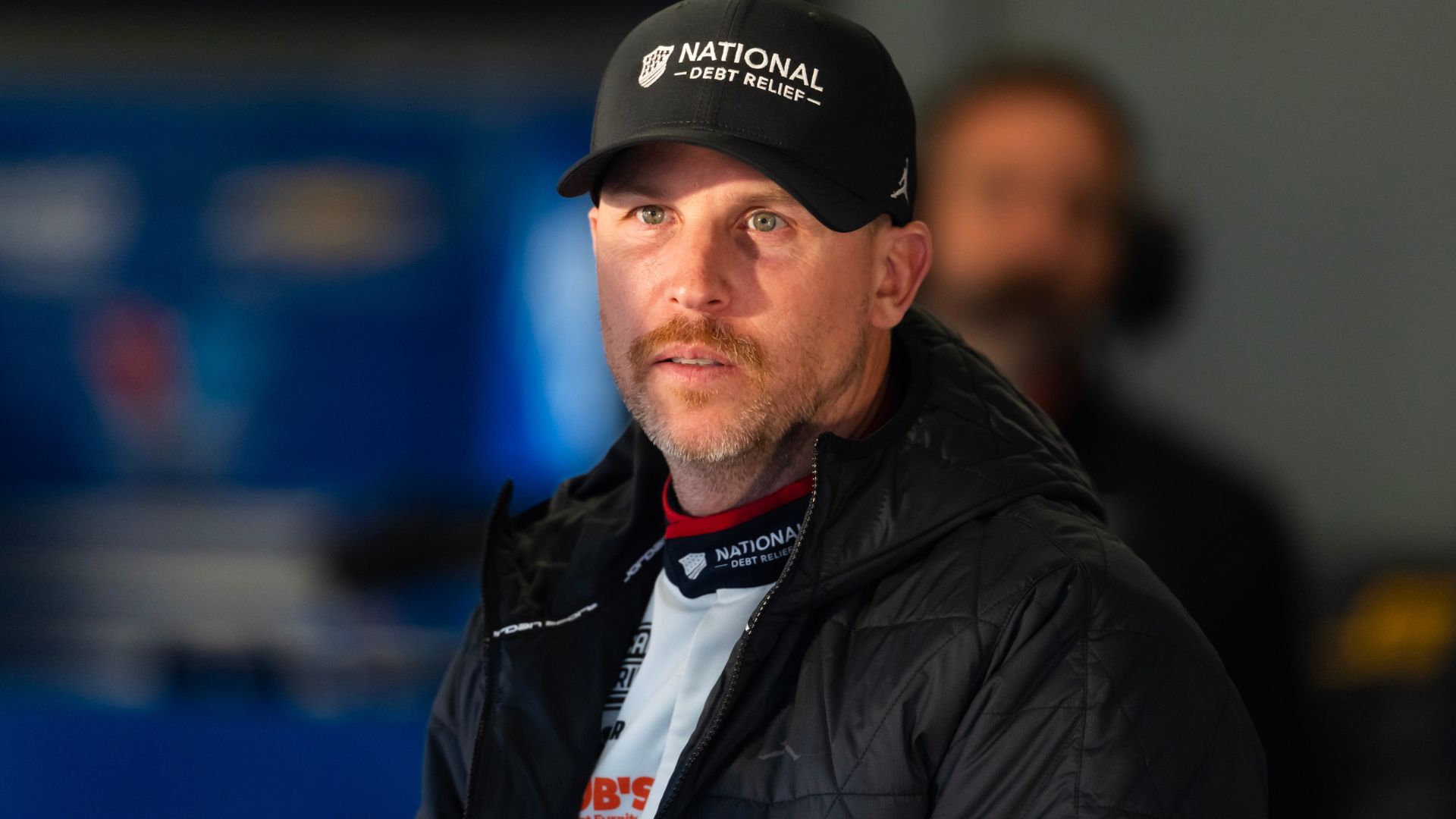 Feb 13, 2026; Daytona Beach, Florida, USA; NASCAR Cup Series driver Denny Hamlin during practice for the Daytona 500 at Daytona International Speedway.