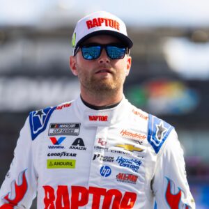 Feb 15, 2026; Daytona Beach, Florida, USA; NASCAR Cup Series driver William Byron (24) during the 68th running of the Daytona 500 at Daytona International Speedway.