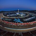 Nov 1, 2025; Avondale, Arizona, USA; NASCAR Xfinity Series driver Justin Allgaier (7) and driver Jesse Love (2) lead the restart during the Xfinity Series Championship race at Phoenix Raceway.