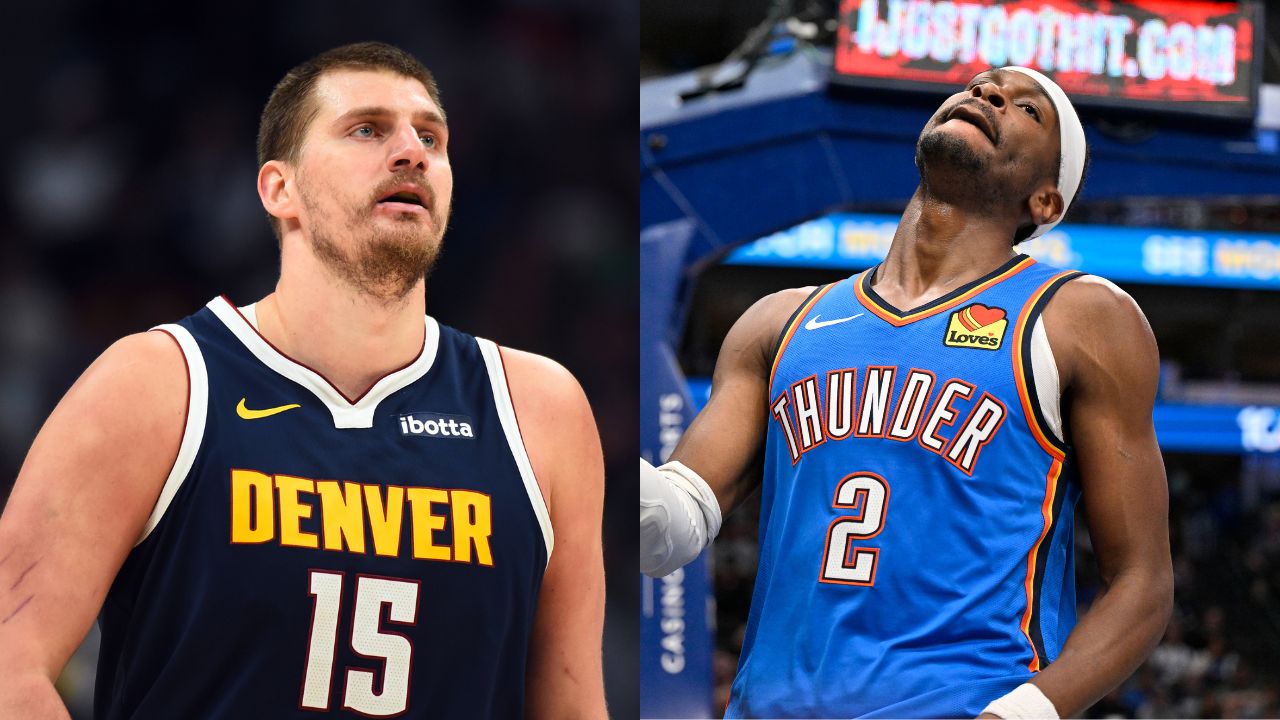 Nikola Jokic(L) and Shai Gilgeous-Alexander(R)