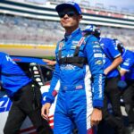 Mar 14, 2026; Las Vegas, Nevada, USA; Hendrick Motorsports driver Kyle Larson (5) during qualifying at Las Vegas Motor Speedway.