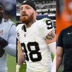 Odafe Oweh, Maxx Crosby and Trey Hendrickson