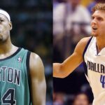 Paul Pierce (L), Dirk Nowitzki (R)
