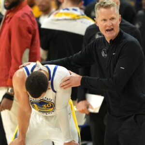 Steph Curry and Steve Kerr