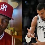 Rashad McCants (L), Victor Wembanyama (R)