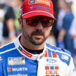 Feb 15, 2026; Daytona Beach, Florida, USA; NASCAR Cup Series driver Josh Berry (21) during the 68th running of the Daytona 500 at Daytona International Speedway