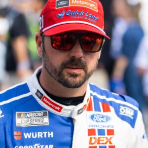 Feb 15, 2026; Daytona Beach, Florida, USA; NASCAR Cup Series driver Josh Berry (21) during the 68th running of the Daytona 500 at Daytona International Speedway