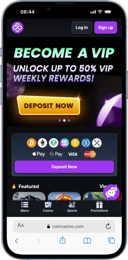 CoinCasino - Top No Verification Casino