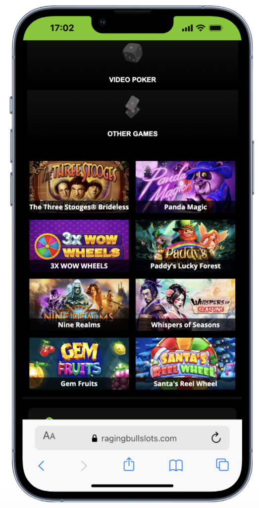 Raging Bull Slots - best online casino for RTG games