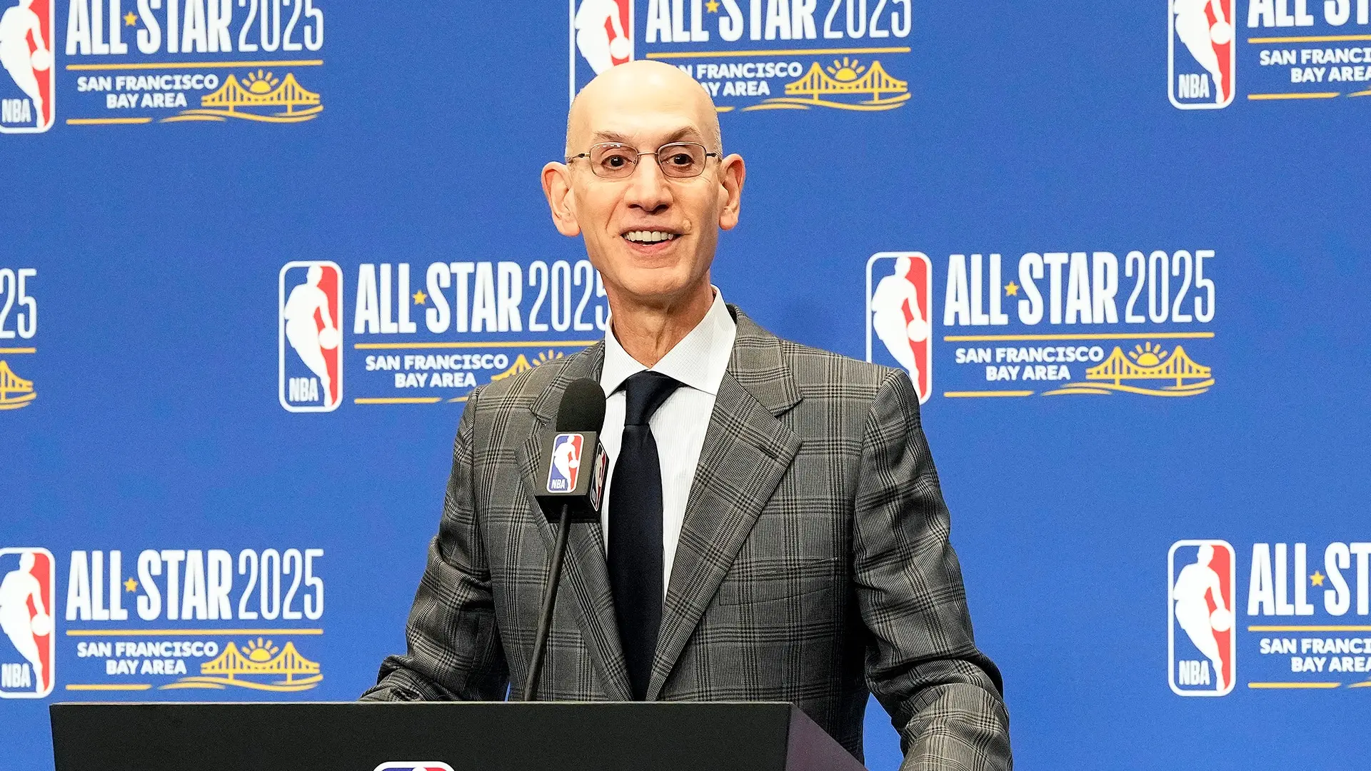 Adam Silver, NBA commissioner, speaking at a press conference for All-Star 2025.